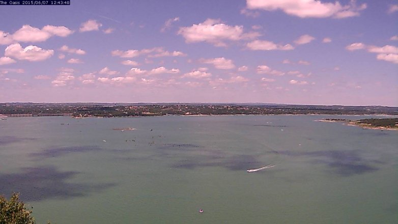 Lake Travis webcam, June 7, 2015 11:50 AM CT