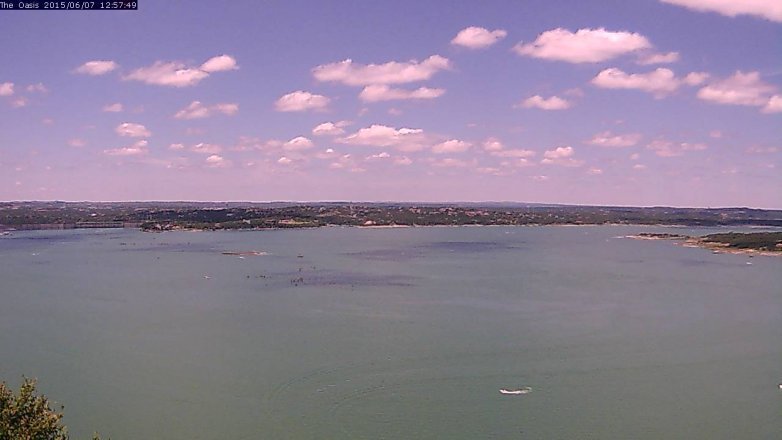 Lake Travis webcam, June 7, 2015 12:05 PM CT