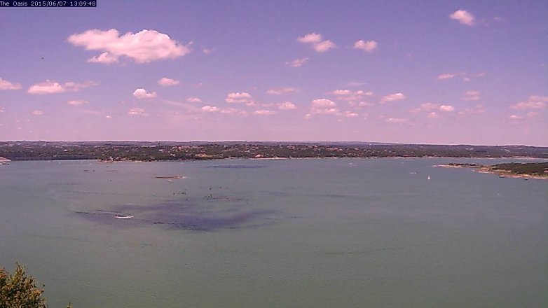 Lake Travis webcam, June 7, 2015 12:15 PM CT