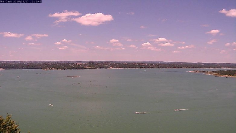Lake Travis webcam, June 7, 2015 12:20 PM CT