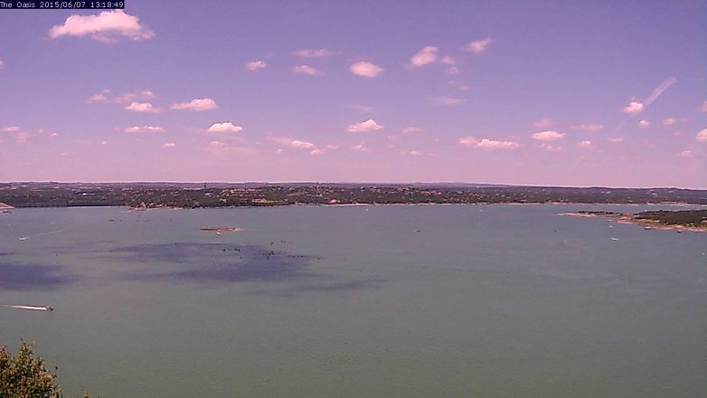 Lake Travis webcam, June 7, 2015 12:25 PM CT