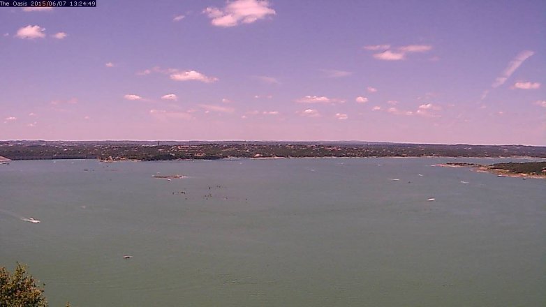 Lake Travis webcam, June 7, 2015 12:30 PM CT