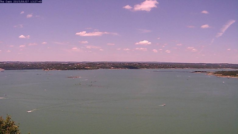 Lake Travis webcam, June 7, 2015 12:35 PM CT