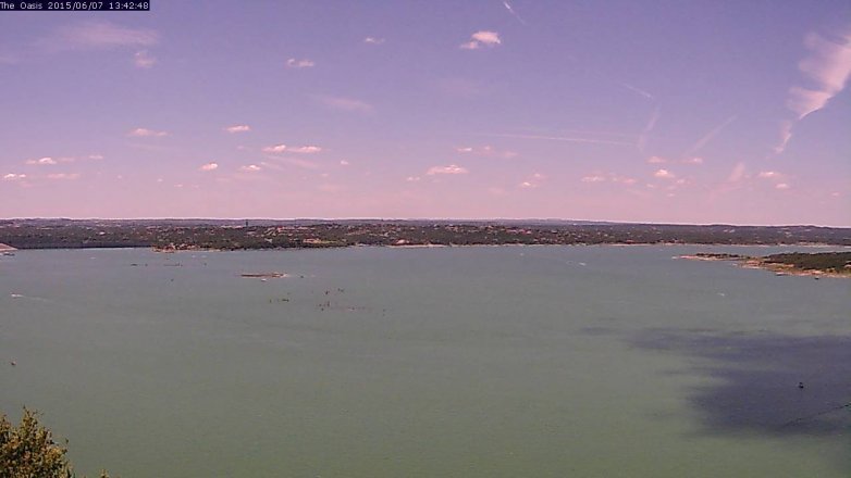 Lake Travis webcam, June 7, 2015 12:50 PM CT