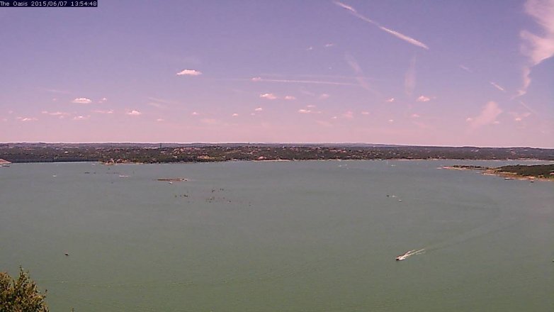 Lake Travis webcam, June 7, 2015 1:00 PM CT