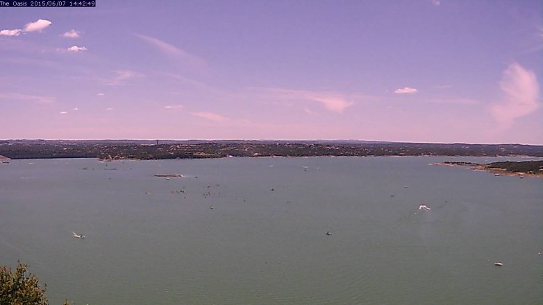Lake Travis webcam, June 7, 2015 1:50 PM CT