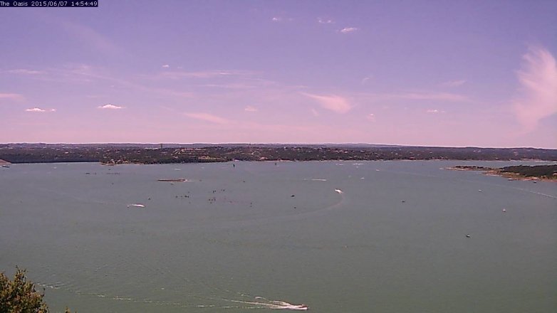 Lake Travis webcam, June 7, 2015 2:00 PM CT