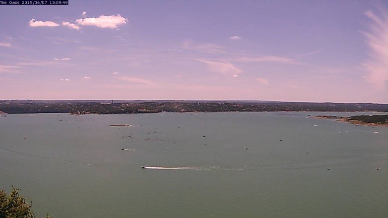 Lake Travis webcam, June 7, 2015 2:15 PM CT