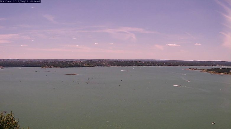 Lake Travis webcam, June 7, 2015 2:30 PM CT