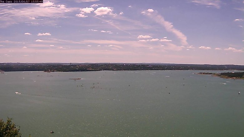 Lake Travis webcam, June 7, 2015 3:00 PM CT