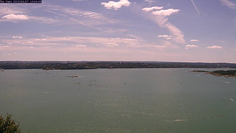 Lake Travis webcam, June 7, 2015 3:10 PM CT
