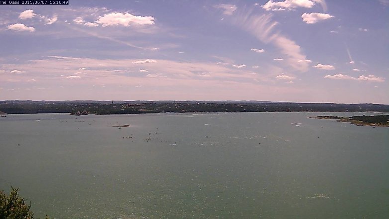 Lake Travis webcam, June 7, 2015 3:15 PM CT