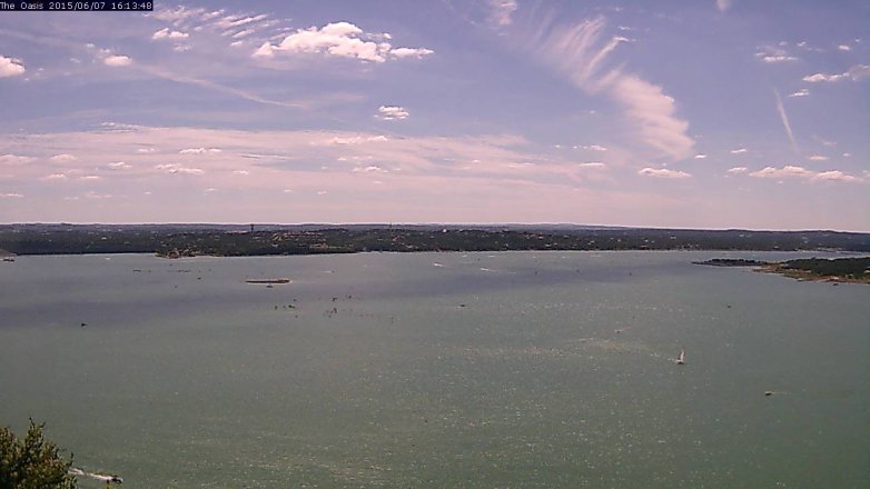 Lake Travis webcam, June 7, 2015 3:20 PM CT