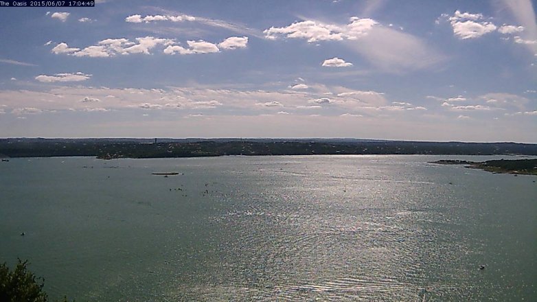 Lake Travis webcam, June 7, 2015 4:10 PM CT