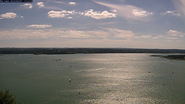 Lake Travis webcam, June 7, 2015 4:15 PM CT