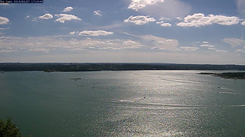 Lake Travis webcam, June 7, 2015 4:25 PM CT