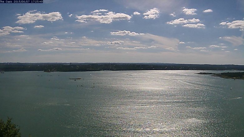 Lake Travis webcam, June 7, 2015 4:30 PM CT