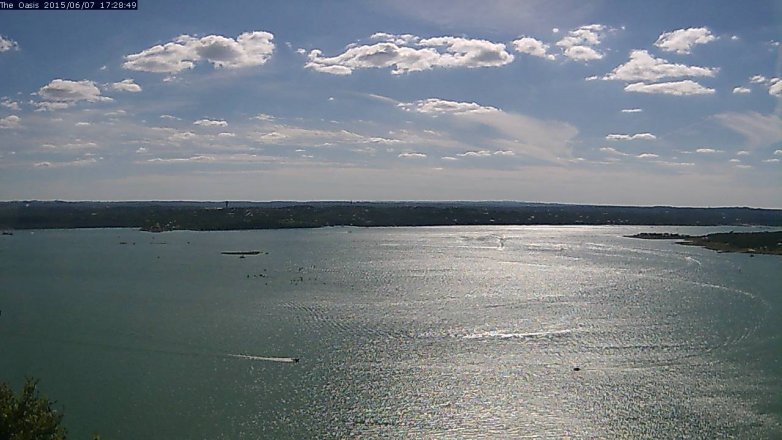 Lake Travis webcam, June 7, 2015 4:35 PM CT