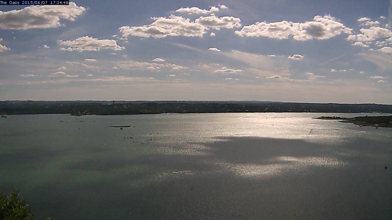 Lake Travis webcam, June 7, 2015 4:40 PM CT