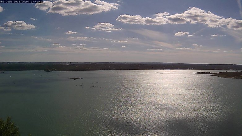 Lake Travis webcam, June 7, 2015 4:45 PM CT