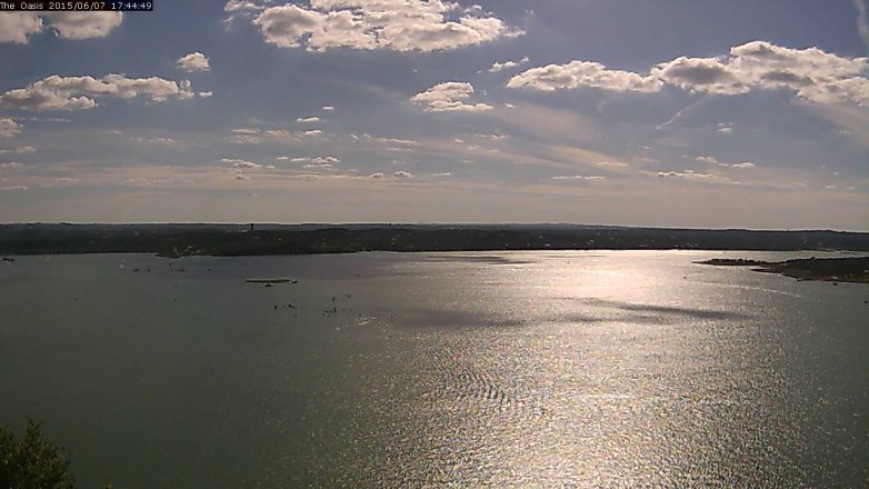 Lake Travis webcam, June 7, 2015 4:50 PM CT