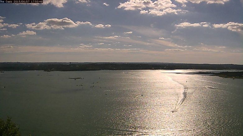 Lake Travis webcam, June 7, 2015 4:55 PM CT