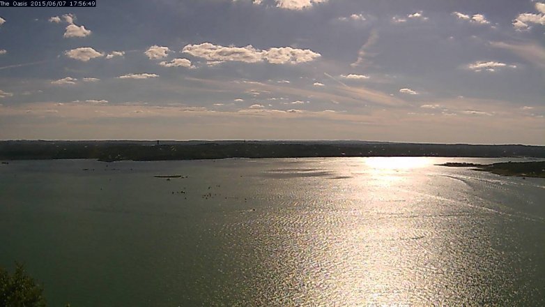 Lake Travis webcam, June 7, 2015 5:05 PM CT