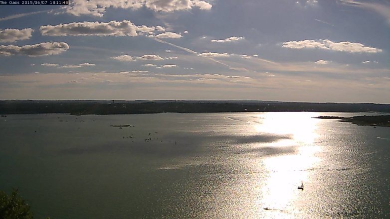 Lake Travis webcam, June 7, 2015 5:15 PM CT