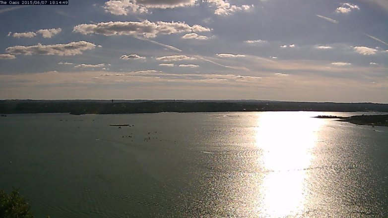 Lake Travis webcam, June 7, 2015 5:20 PM CT