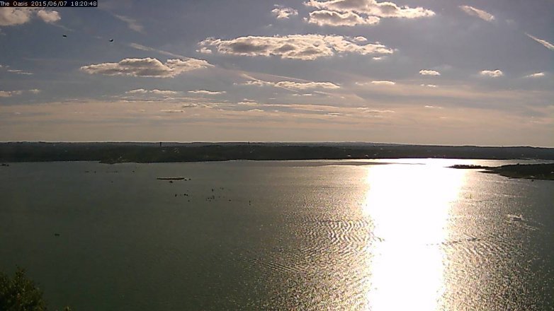 Lake Travis webcam, June 7, 2015 5:25 PM CT