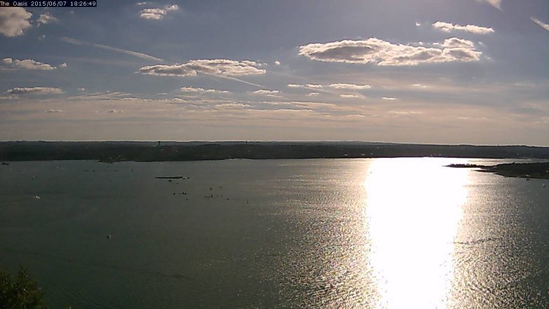 Lake Travis webcam, June 7, 2015 5:30 PM CT
