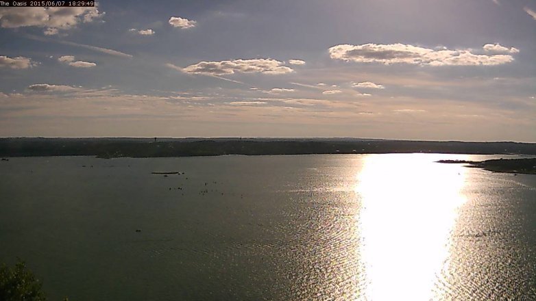 Lake Travis webcam, June 7, 2015 5:35 PM CT