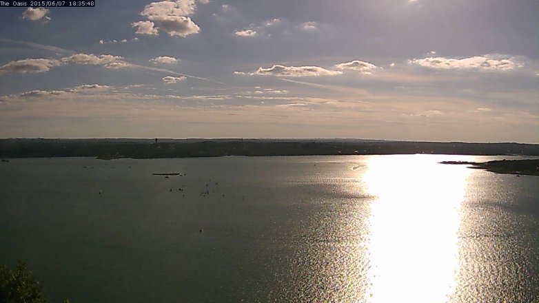 Lake Travis webcam, June 7, 2015 5:40 PM CT