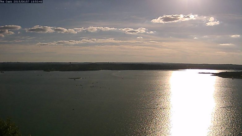 Lake Travis webcam, June 7, 2015 5:55 PM CT