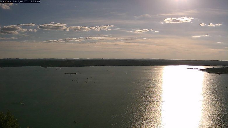 Lake Travis webcam, June 7, 2015 6:00 PM CT