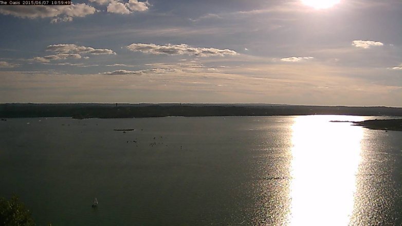 Lake Travis webcam, June 7, 2015 6:05 PM CT