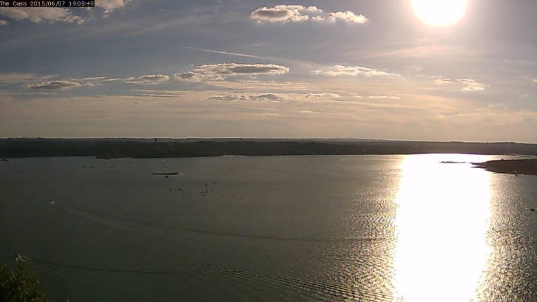 Lake Travis webcam, June 7, 2015 6:15 PM CT