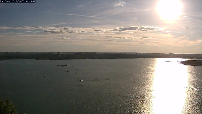 Lake Travis webcam, June 7, 2015 6:25 PM CT