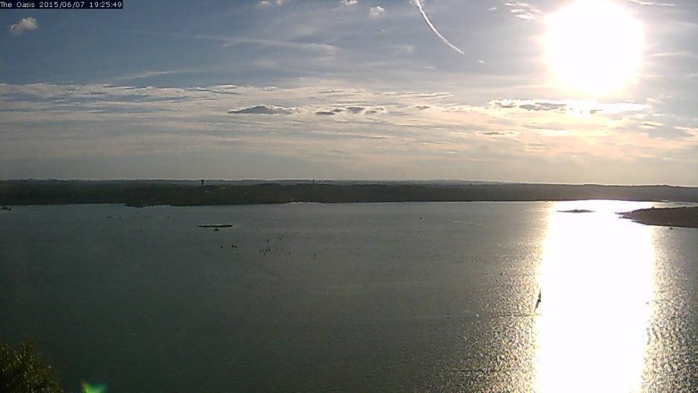 Lake Travis webcam, June 7, 2015 6:30 PM CT