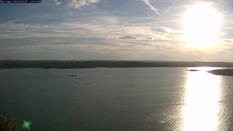 Lake Travis webcam, June 7, 2015 6:40 PM CT