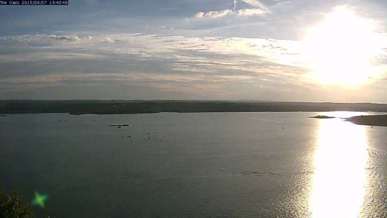 Lake Travis webcam, June 7, 2015 6:45 PM CT