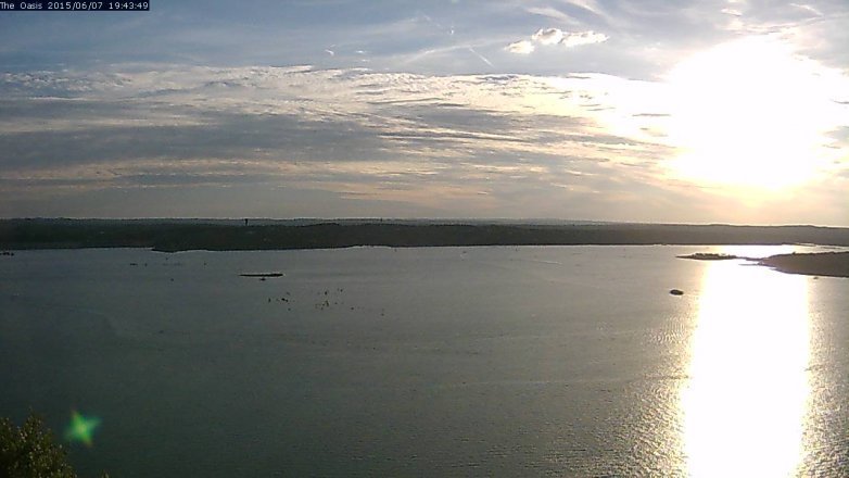 Lake Travis webcam, June 7, 2015 6:50 PM CT