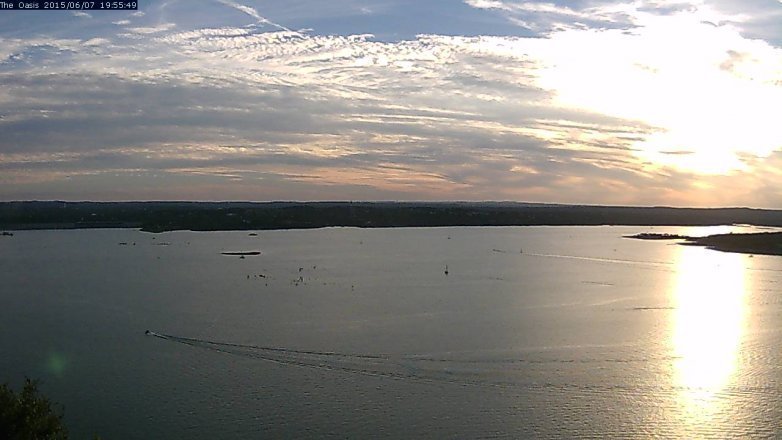 Lake Travis webcam, June 7, 2015 7:00 PM CT