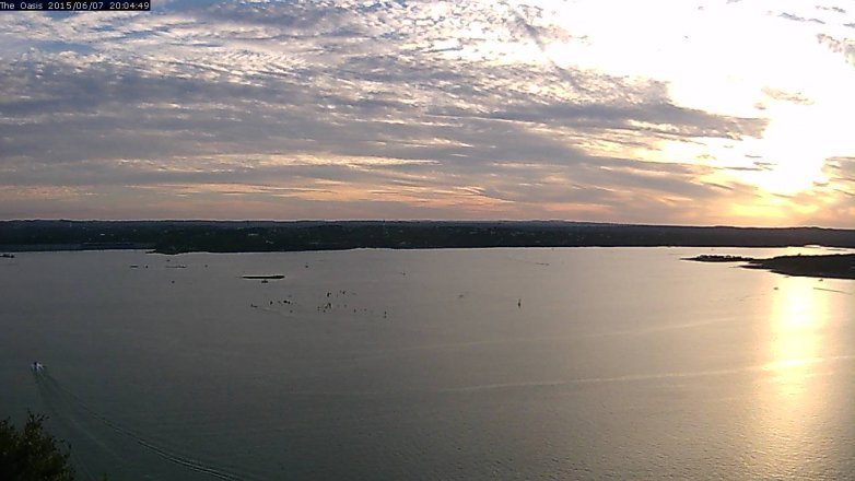 Lake Travis webcam, June 7, 2015 7:10 PM CT