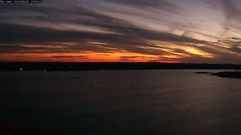 Lake Travis webcam, June 7, 2015 8:00 PM CT