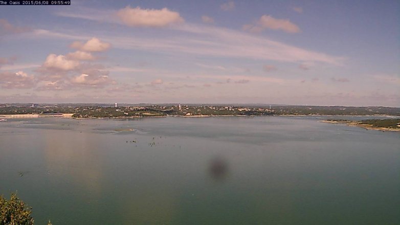 Lake Travis webcam, June 8, 2015 9:00 AM CT