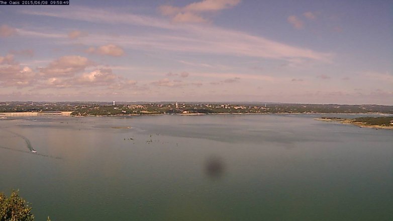 Lake Travis webcam, June 8, 2015 9:05 AM CT