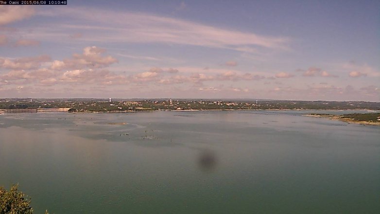 Lake Travis webcam, June 8, 2015 9:15 AM CT