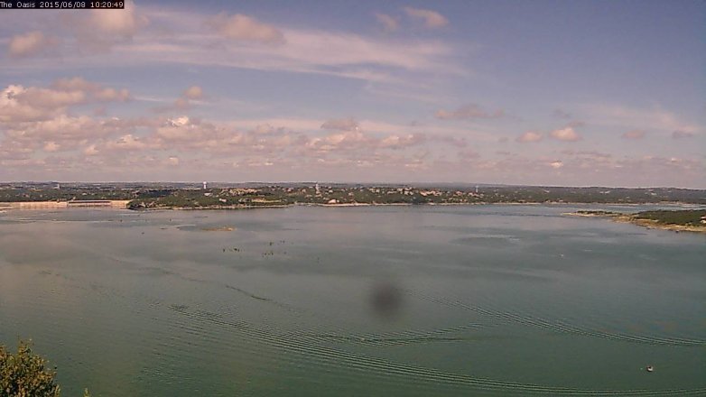 Lake Travis webcam, June 8, 2015 9:25 AM CT