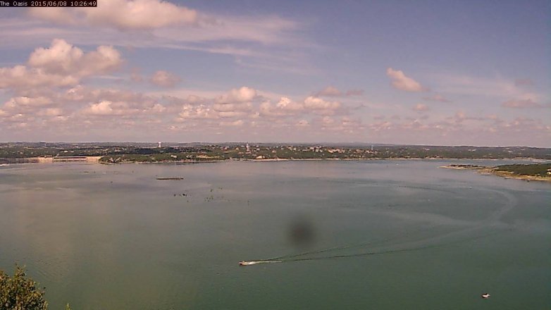 Lake Travis webcam, June 8, 2015 9:30 AM CT
